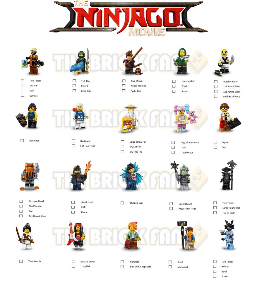 the lego ninjago minifigures feel guide